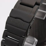 Nixon 51-30 Chrono Black Dial Black Steel Strap Watch for Men - A083-957