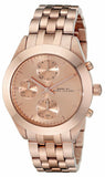 Marc Jacobs Peeker Chronograph Rose Gold Dial Rose Gold Steel Strap Watch for Women - MBM3394