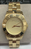 Marc Jacobs Blade Gold Dial Gold Steel Strap Watch for Women - MBM3126
