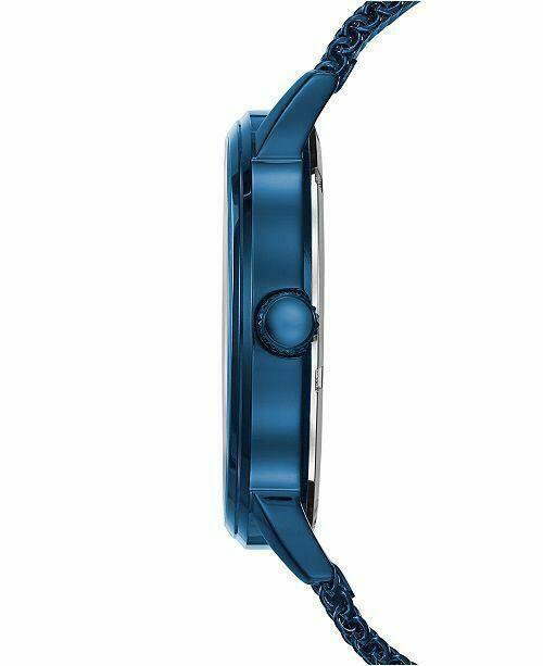 Guess Delancey Analog Blue Dial Blue Mesh Bracelet Watch for Men - W0871G3