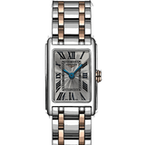 Longines Dolcevita 18K Gold Silver Dial Two Tone Steel Strap Watch for Women - L5.258.5.71.7
