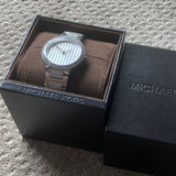 Michael Kors Gabbi Quartz Crystals Silver Dial Silver Steel Strap Watch For Women - MK3984