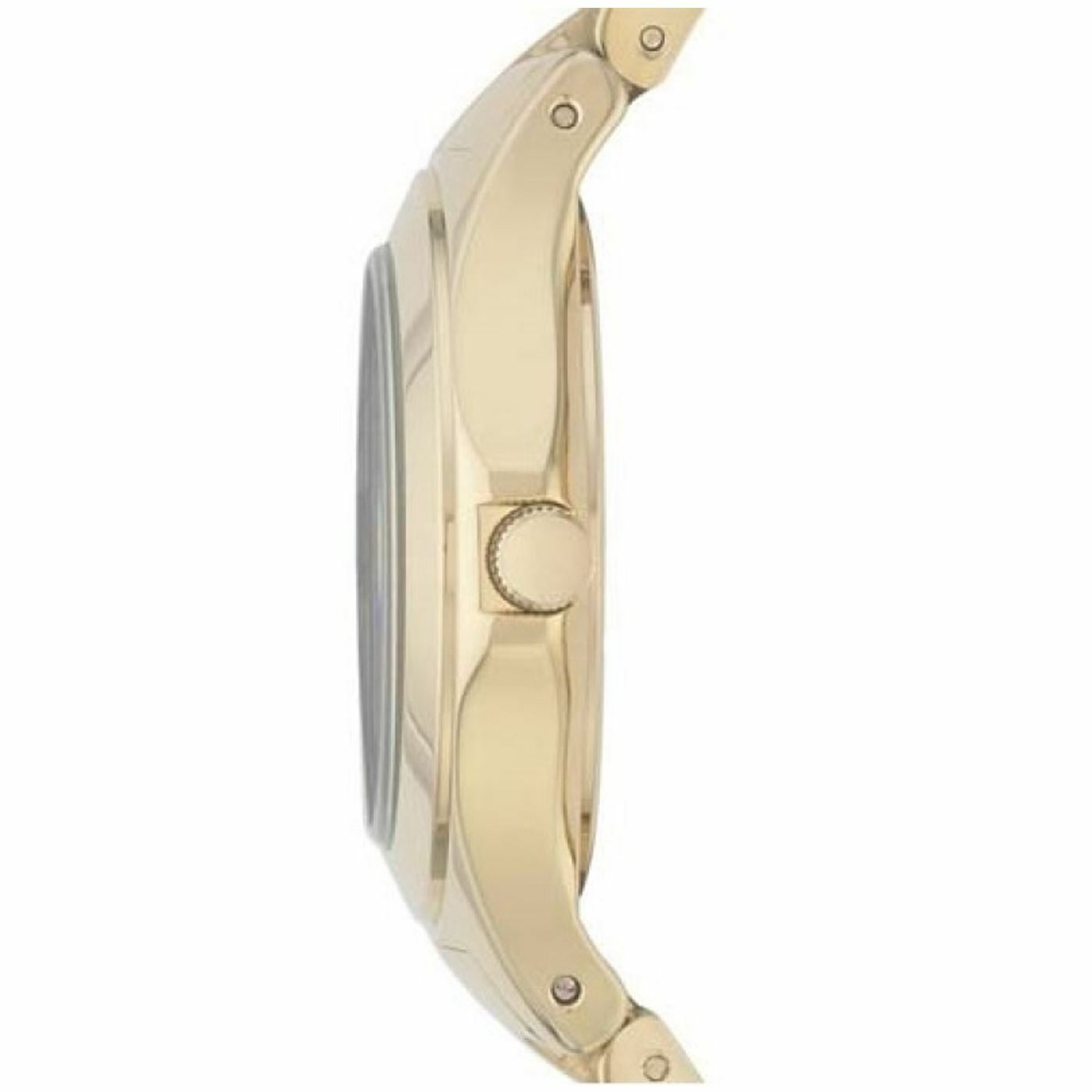 Marc Jacobs Rivera White Dial Gold Steel Strap Watch for Women - MBM3137