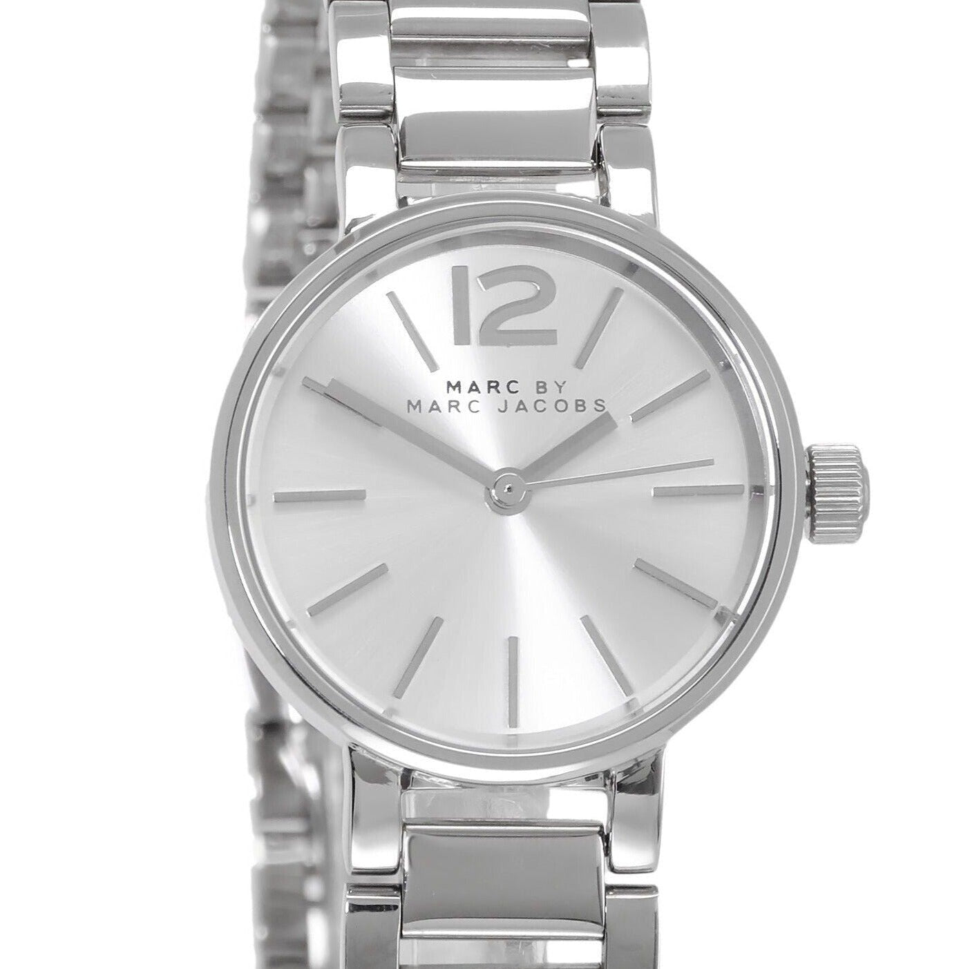 Marc Jacobs Peggy Silver Dial Silver Steel Strap Watch for Women - MBM3404
