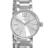 Marc Jacobs Peggy Silver Dial Silver Steel Strap Watch for Women - MBM3404