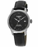 Tissot Le Locle Powermatic 80 Black Dial Black Leather Strap Watch For Men - T006.407.16.053.00