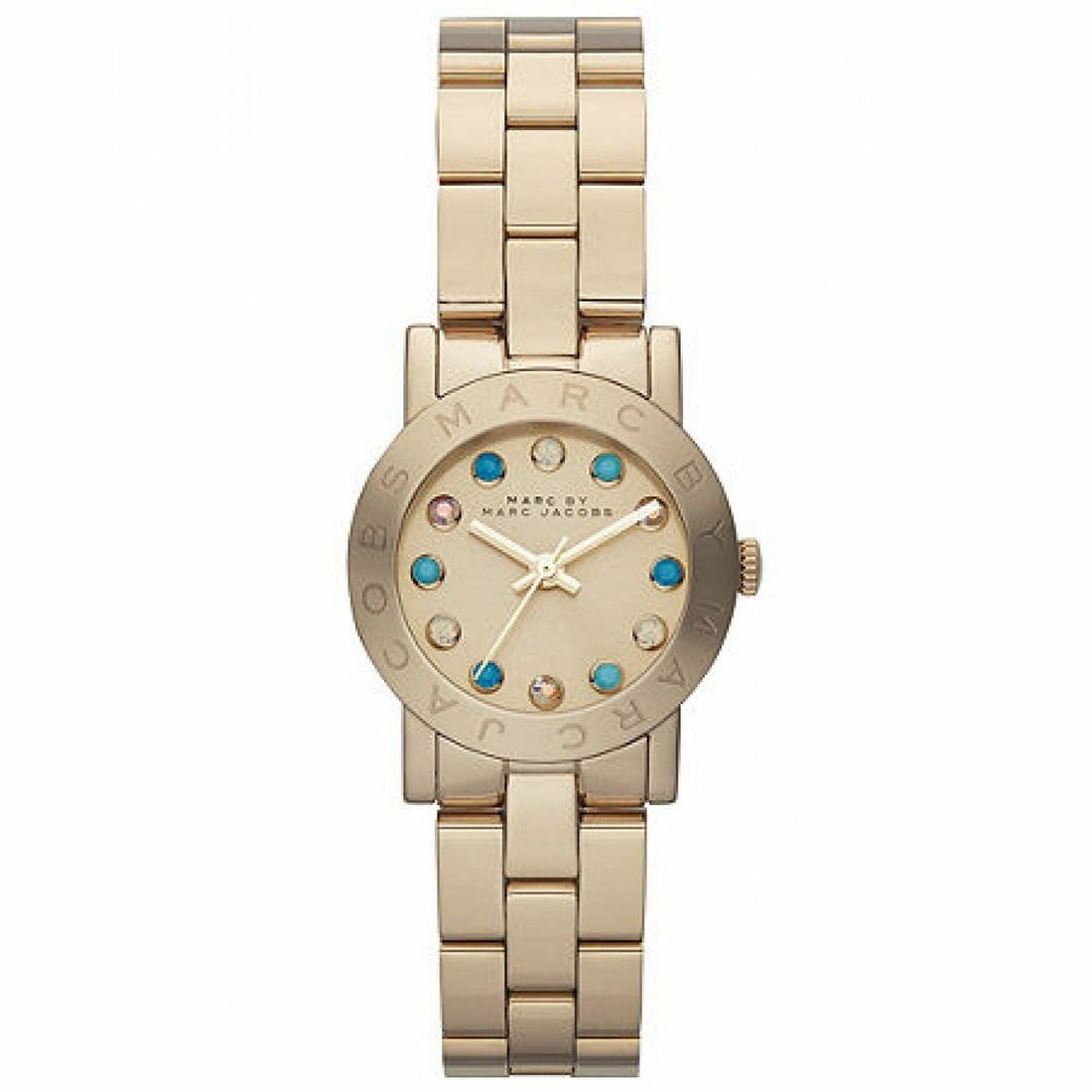 Marc Jacobs Amy Dexter Gold Dial Gold Steel Strap Watch for Women - MBM3218