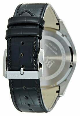 Hugo Boss Driver Blue Dial Black Leather Strap Watch for Men - 1512882