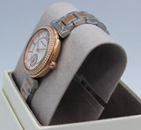 Michael Kors Abbey Three-Hand White Dial Two Tone Steel Strap Watch for Women - MK4616