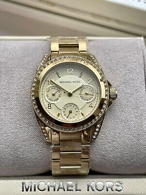 Michael Kors Blair Gold Dial Gold Steel Strap Watch for Women - MK5639