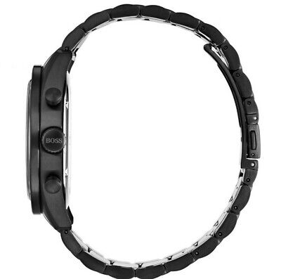 Hugo Boss Professional Black Dial Black Steel Strap Watch for Men - 1513528