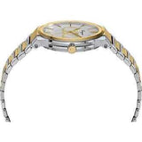 Salvatore Ferragamo Sapphire Silver Dial Two Tone Steel Strap Watch for Men - SFHP00520