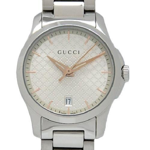 Gucci G Timeless Quartz Champagne Dial 27mm Watch For Women - YA126593