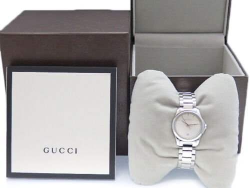 Gucci G Timeless Quartz Champagne Dial 27mm Watch For Women - YA126593