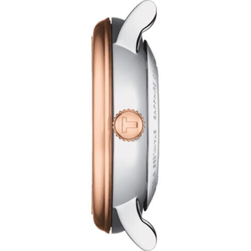 Tissot T Classic Carson Premium Diamonds White Dial Two Tone Steel Strap Watch for Women - T122.207.22.036.00