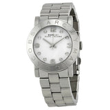 Marc Jacobs Amy White Dial Silver Steel Strap Watch for Women - MBM3054