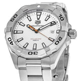 Tag Heuer Aquaracer Quartz White Dial Silver Steel Strap Watch for Men - WBD1111.BA0928