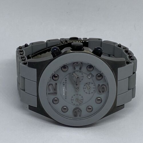 Marc Jacobs Pelly Grey Dial Grey Silicone Strap Watch for Women - MBM2566