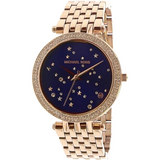 Michael Kors Darci Blue Dial Rose Gold Steel Strap Watch for Women - MK3728