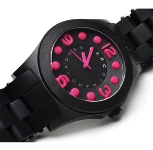 Marc Jacobs Pelly Black Dial Black Silicone Strap Watch for Women - MBM2529