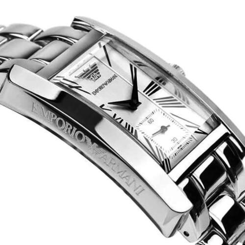 Emporio Armani White Dial Silver Stainless Steel Watch For Women - AR0146