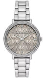 Michael Kors Pyper Analog Gray Dial Silver Steel Strap Watch For Women -  MK4672