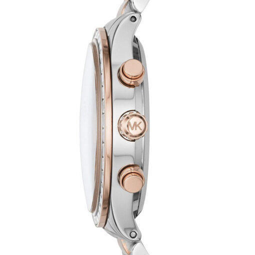 Michael Kors Brinkley Blue Dial Two Tone Steel Strap Watch for Women - MK6205