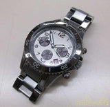Marc Jacobs Rock Chronograph Gunmetal Grey Dial Grey Steel Strap Watch for Men - MBM3160