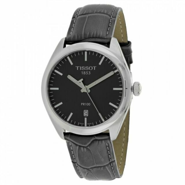 Tissot PR 100 Quartz Leather Strap Watch For Men - T101.410.16.441.00