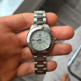 Tag Heuer Aquaracer White Mother of Pearl Dial Silver Steel Strap Watch for Women - WBD1311.BA0740