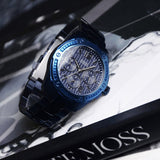 Guess Flagship Chronograph Blue Dial Blue Steel Strap Watch for Men - W0601G2