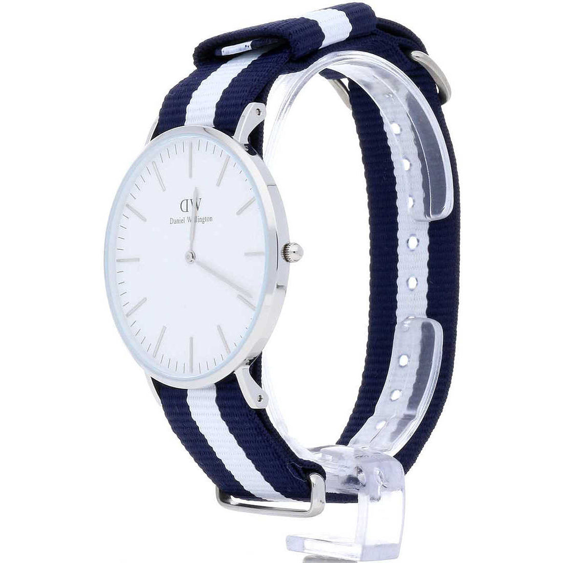 Daniel Wellington Classic Glasgow White Dial Two Tone NATO Strap Watch For Men - DW00100018