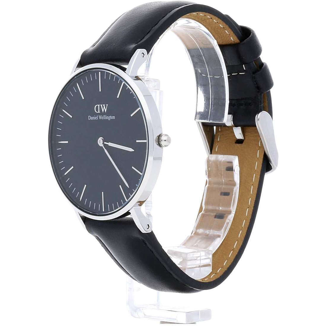Daniel Wellington Classic Sheffield Black Dial Black Leather Strap Watch For Women - DW00100145