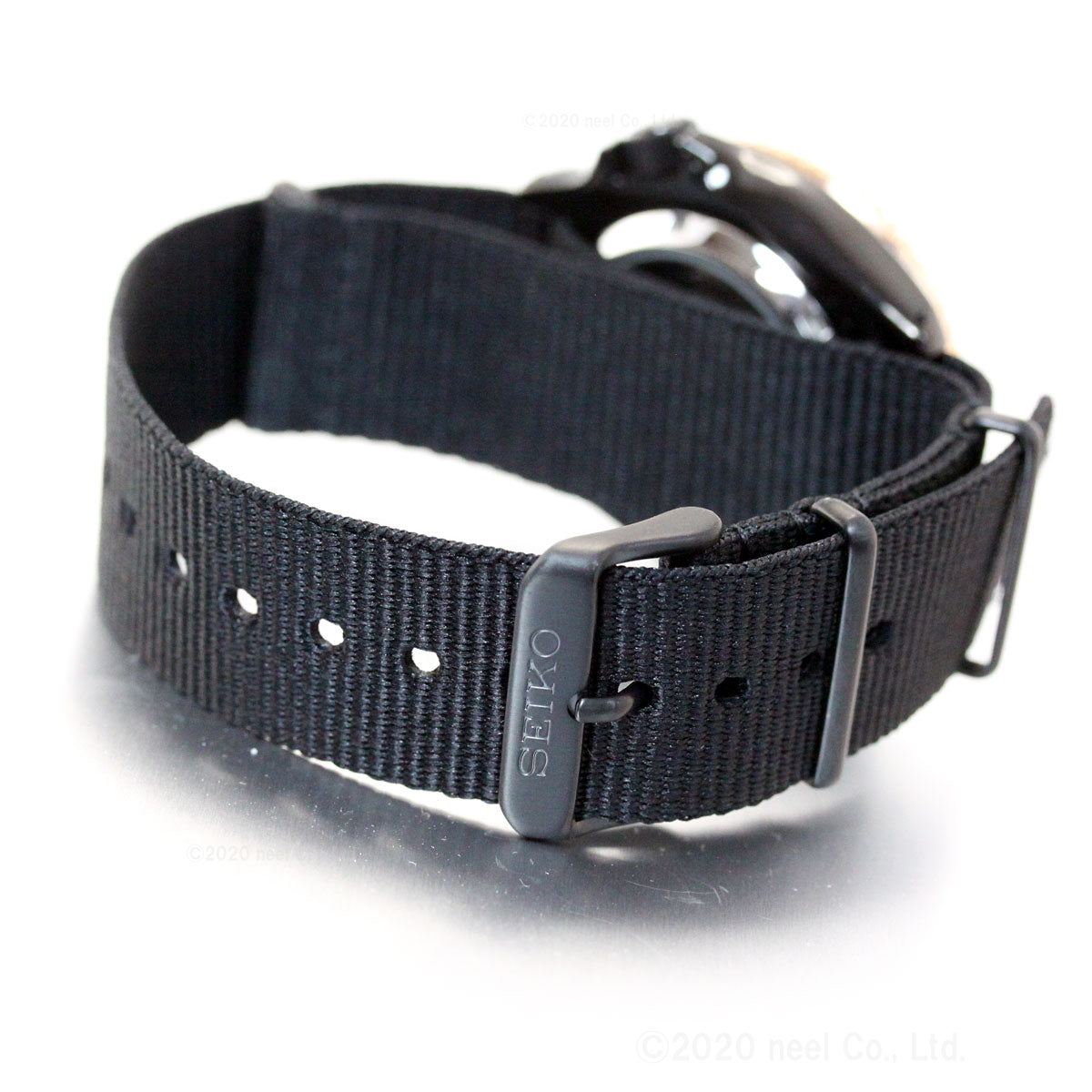 Seiko 5 Sports Automatic Blue Dial Black NATO Strap Watch for Men - SBSA098