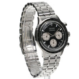 Seiko 5 Sport Black Dial Silver Steel Strap Watch for Men - SSB479P1