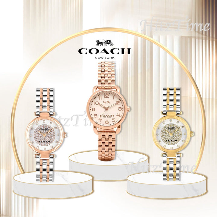 Coach Park Silver Dial Two Tone Steel Strap Watch for Women - 14503643