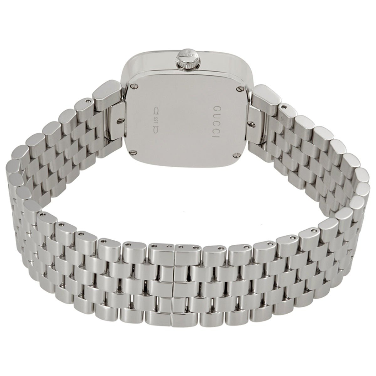 Gucci G-Gucci Brown Dial Silver Steel Strap Watch For Women - YA125413