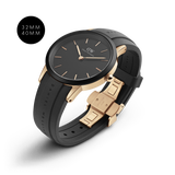 Daniel Wellington Iconic Motion Black Dial Black Rubber Strap Watch For Men - DW00100425