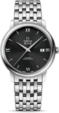 Omega De Ville Prestige Co-Axial Black Dial Silver Steel Strap Watch for Men - 424.10.40.20.01.001