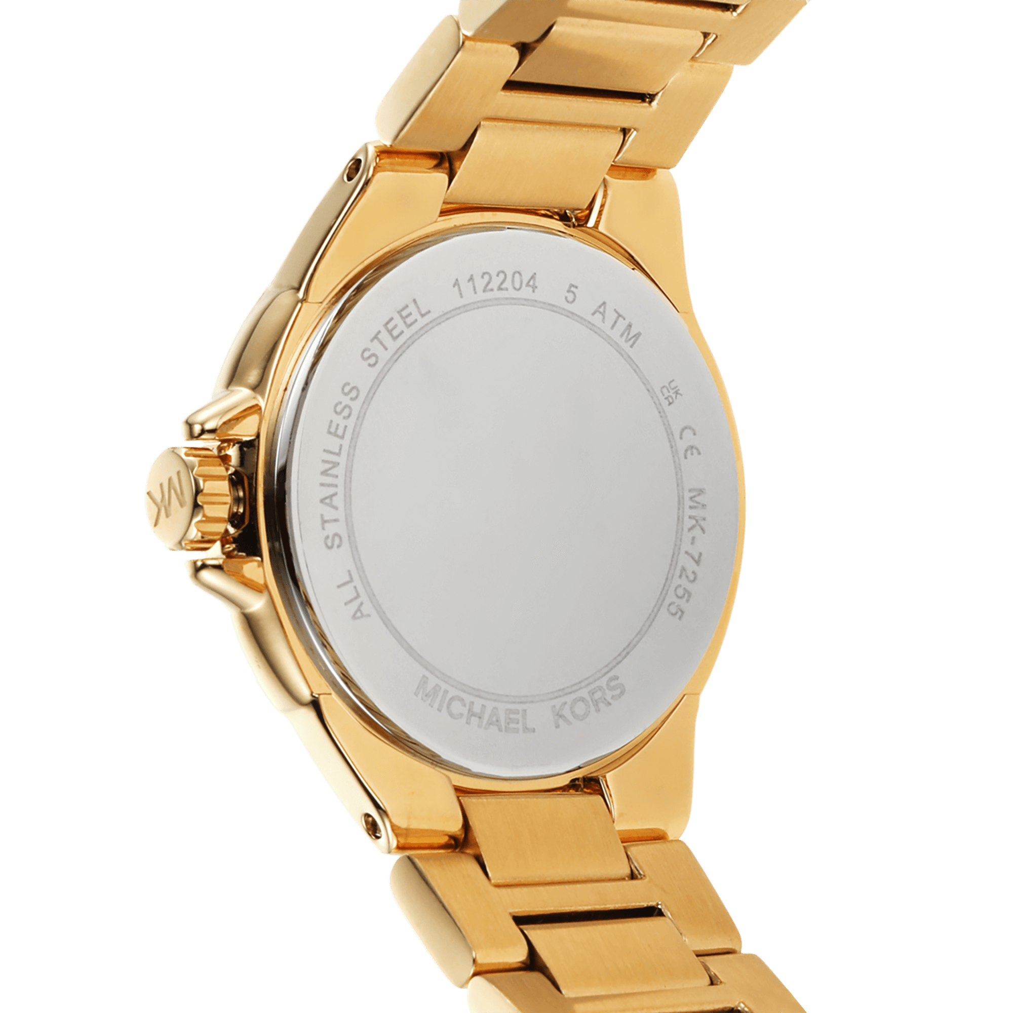 Michael Kors Camille Quartz White Dial Gold Steel Strap Watch For Women - MK7255