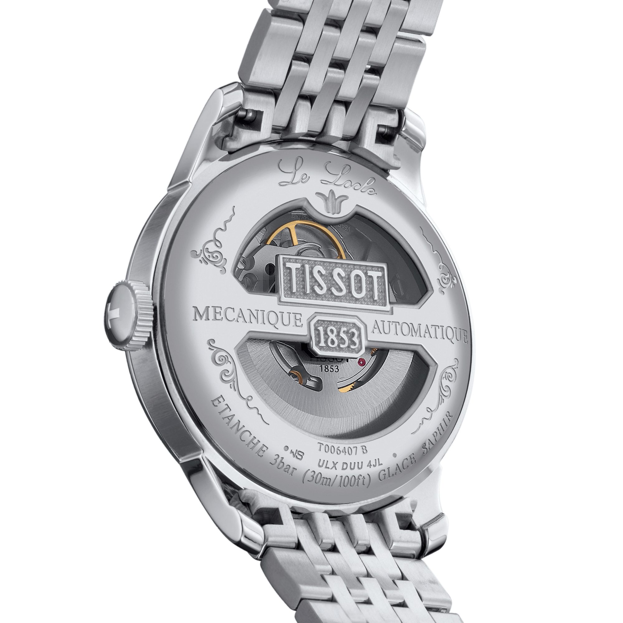 Tissot Le Locle Powermatic 80 Silver Dial Silver Steel Strap Watch for Men - T006.407.11.033.03