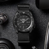 Seiko 5 Sports Automatic Black Dial Black NATO Strap Watch For Men - SRPD79K1
