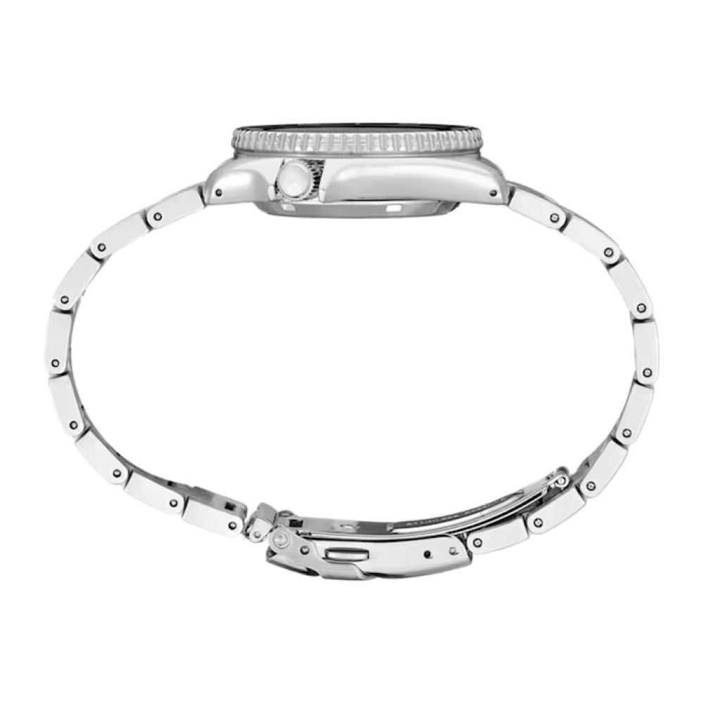 Seiko 5 Sports SKX Midi Automatic Teal Dial Silver Steel Strap Watch For Men - SRPK33K1