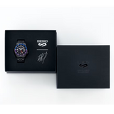 Seiko Automatic SKX GMT Yuto Horigome Limited Edition Black Dial Black Steel Strap Watch For Men - SSK027K1