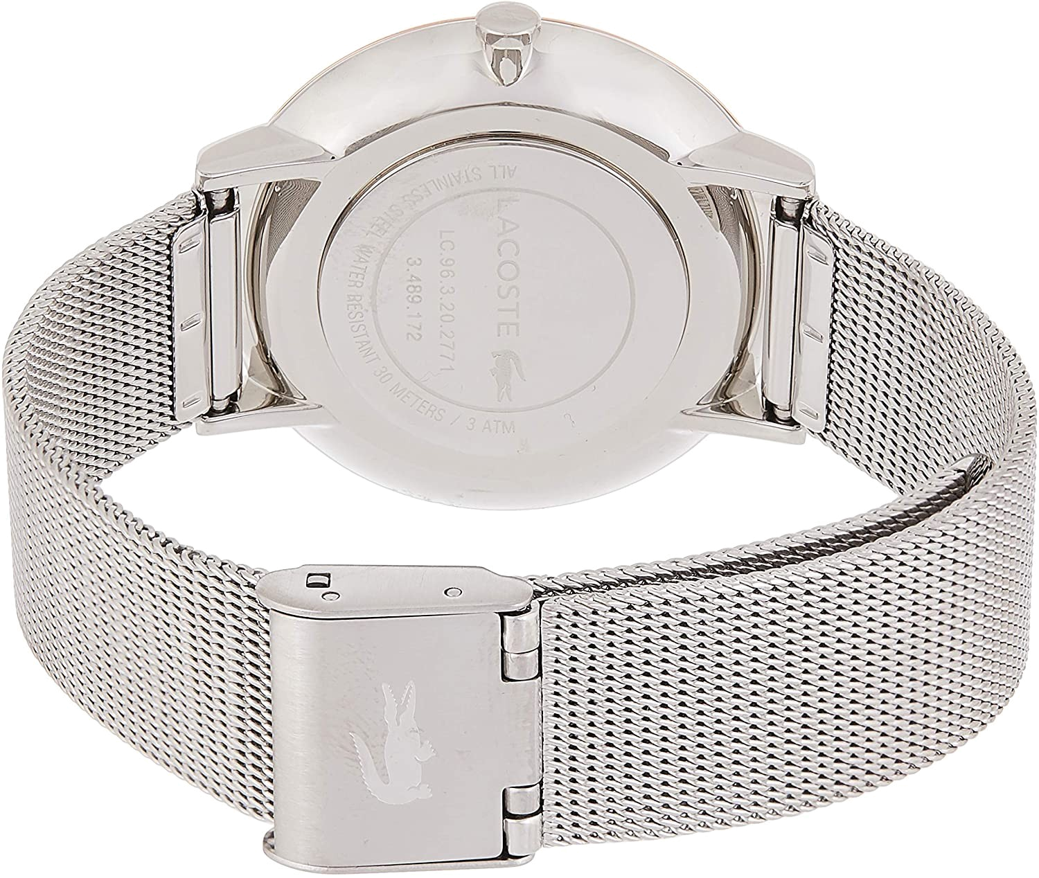 Swarovski Octea Nova Black Dial Silver Mesh Bracelet Watch for Women - 5430420