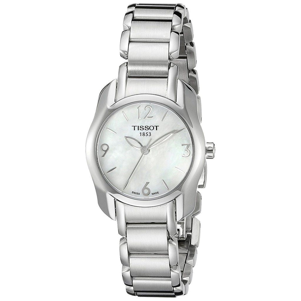 Tissot T Wave Mother of Pearl Dial Two Tone Steel Strap Watch For Women - T023.210.11.117.00