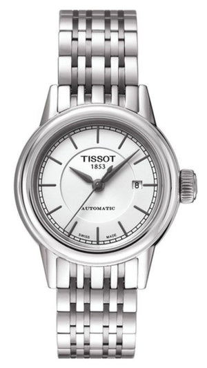 Tissot T Classic Carson Automatic White Dial Silver Steel Strap Watch For Women - T085.207.11.011.00