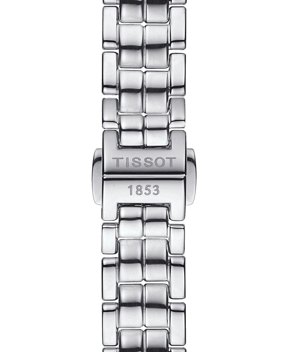 Tissot T Lady Flamingo Mother of Pearl White Dial Silver Steel Strap Watch For Women - T094.210.11.111.00