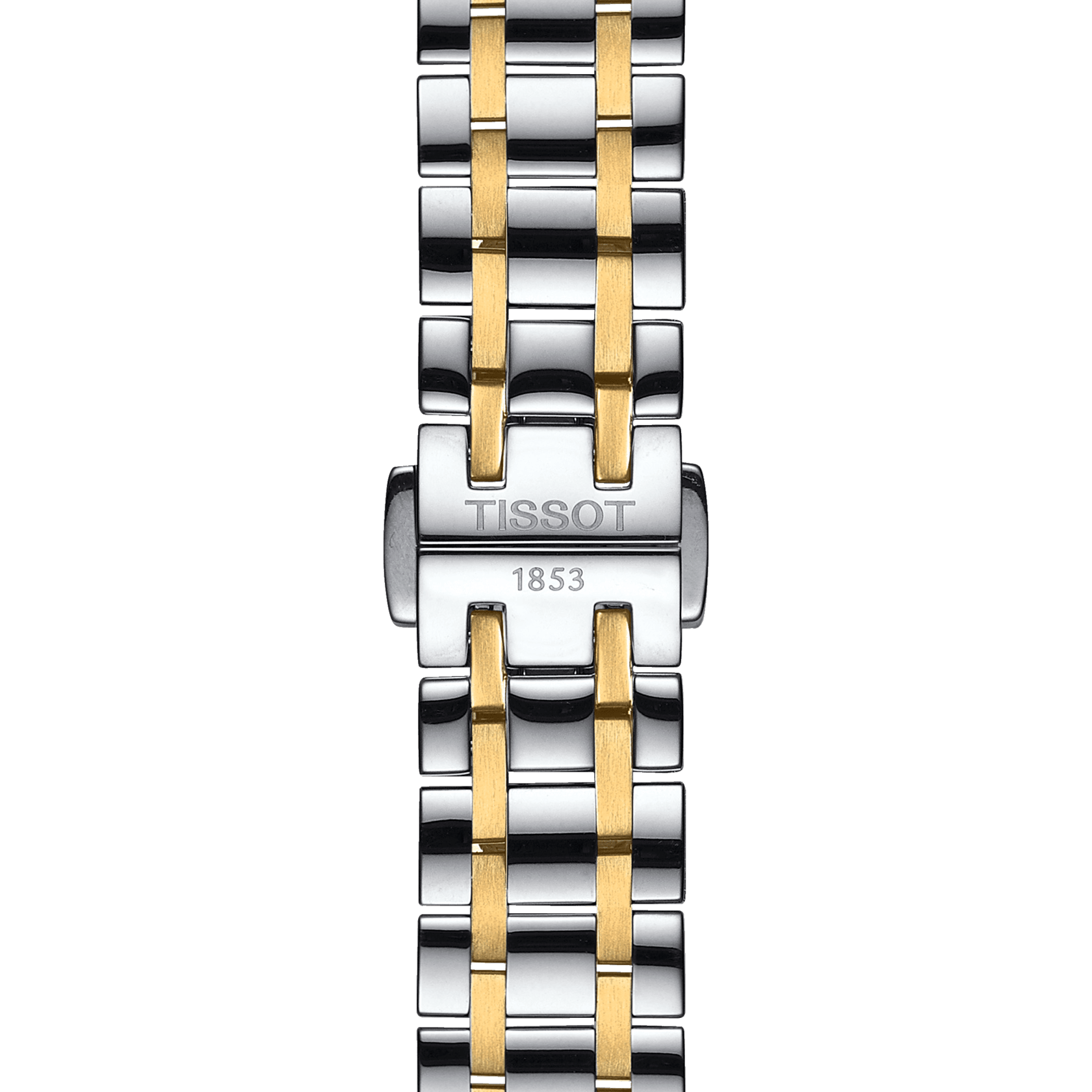 Tissot Chemin Des Tourelles Powermatic 80 Lady Mother of Pearl White Dial Two Tone Steel Strap Watch For Women - T099.207.22.118.00