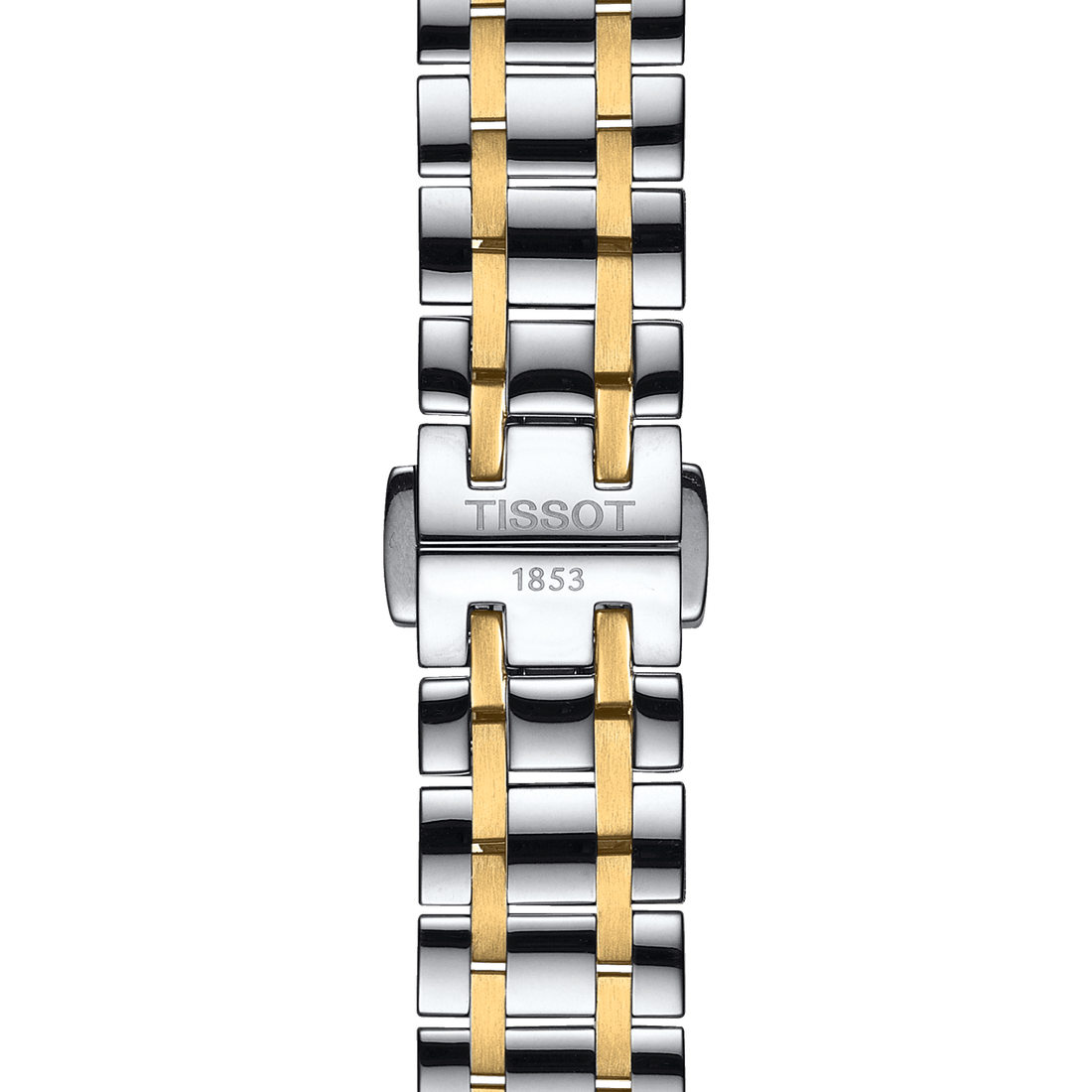 Tissot Chemin Des Tourelles Powermatic 80 Lady Mother of Pearl White Dial Two Tone Steel Strap Watch For Women - T099.207.22.118.00